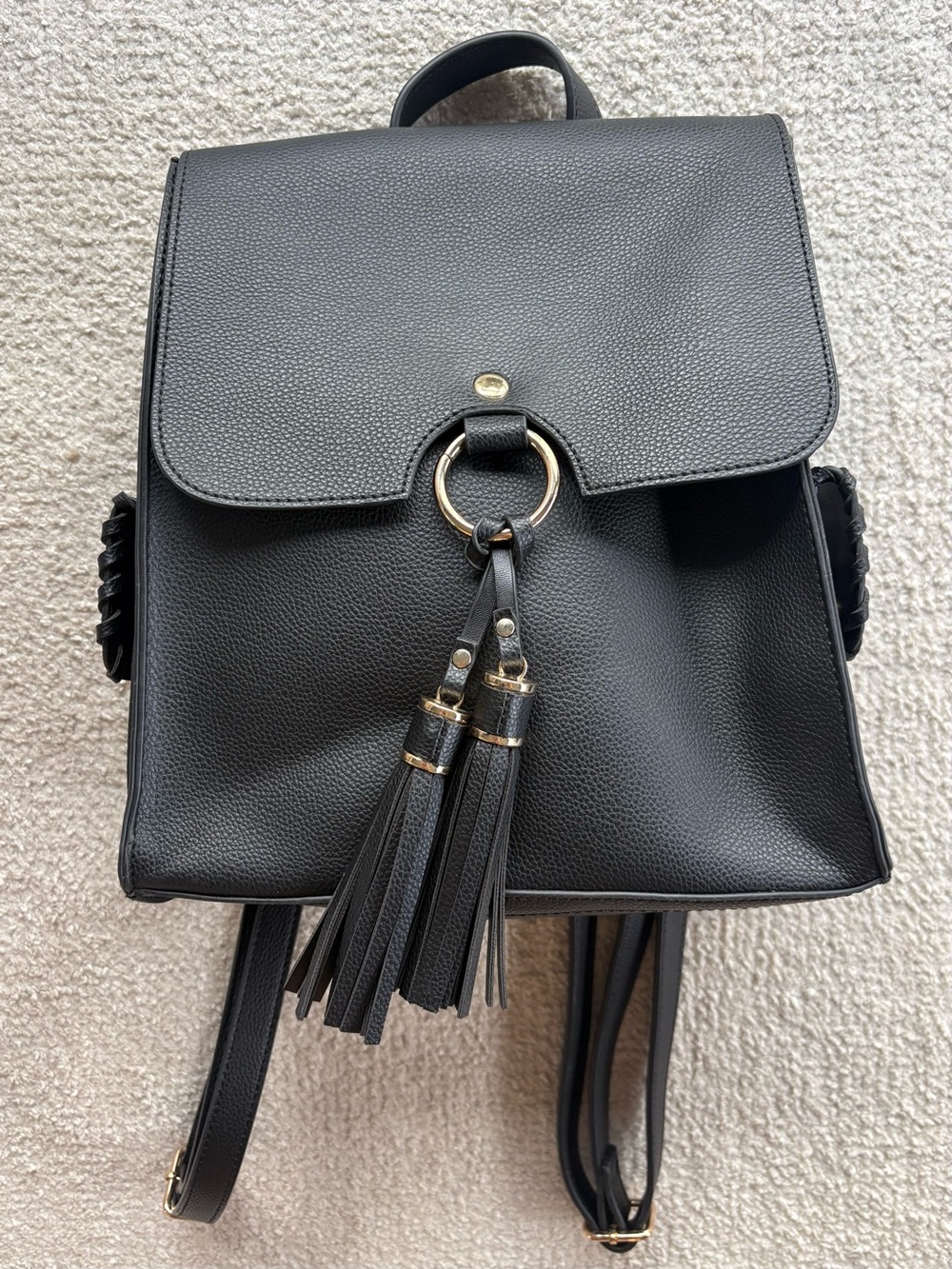 Like Dreams Vegan black leather Women's Backpack